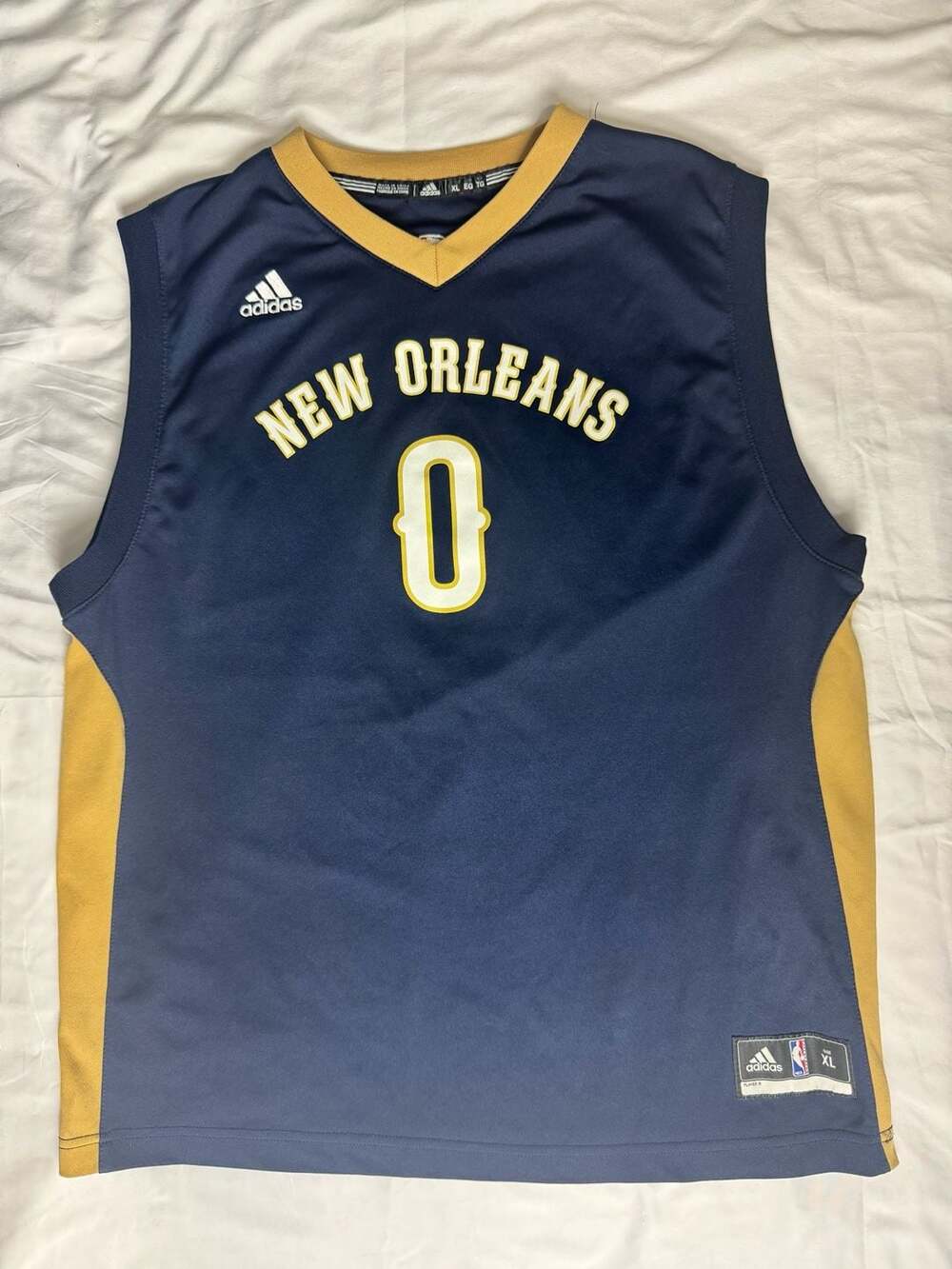 Adidas New Orleans Pelicans Cousins 0 Jersey Size XL Navy